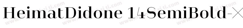 HeimatDidone 14SemiBold字体转换